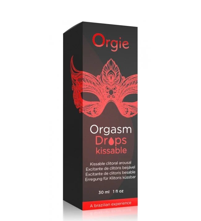 Orgie Gel intim Orgasm Drops Kissable cu efect de furnicături pentru stimularea clitorisului și orgasm intens 30 ml