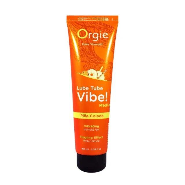 Orgie Gel lubrifiant - Vibe Pina Colada pe baza de apa cu efect de vibratie aroma de ananas si nuca de cocos 100 ml