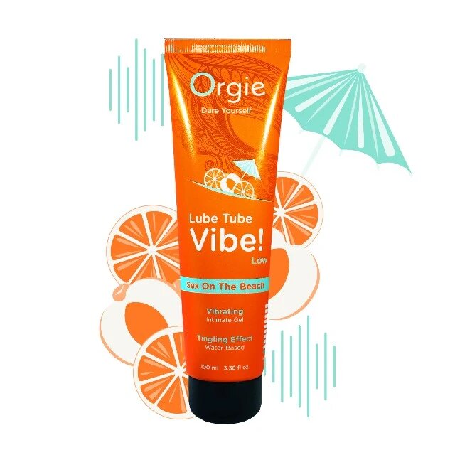 Orgie Gel lubrifiant - Vibe Sex On The Beach pe baza de apa cu efect de vibratie cu aroma de piersica potocala si merisor 100 ml