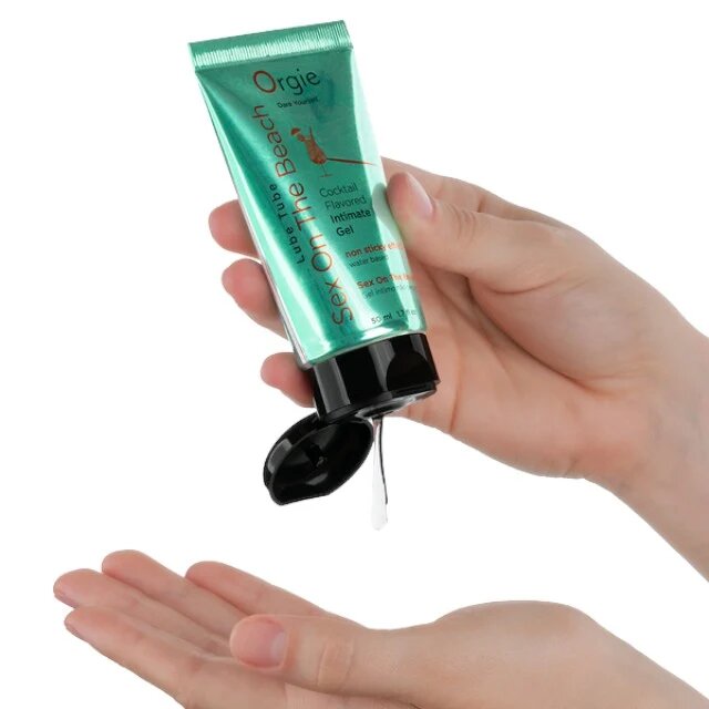 Orgie Lubrifiant cu aromă Lube Tube – Cocktail Intimate Gel SEX ON THE BEACH pe bază de apă 50 ml