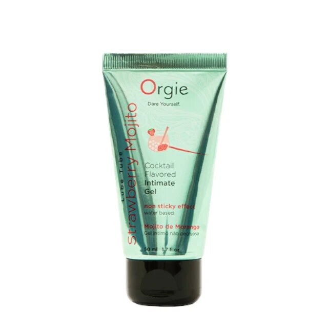 Orgie Lubrifiant cu aromă Lube Tube – Cocktail Intimate Gel STRAWBERRY MOJITO pe bază de apă 50 ml