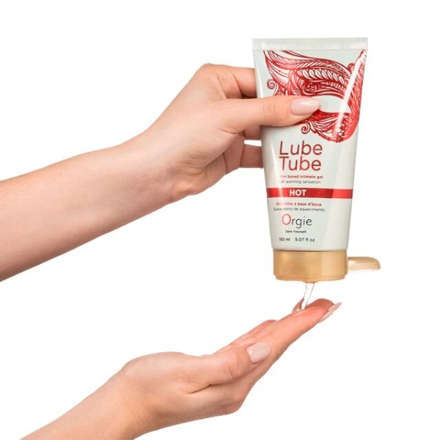 Orgie Lubrifiant Lube Tube - Hot pe bază de apă cu efect ușor de încălzire fără parfum 150 ml