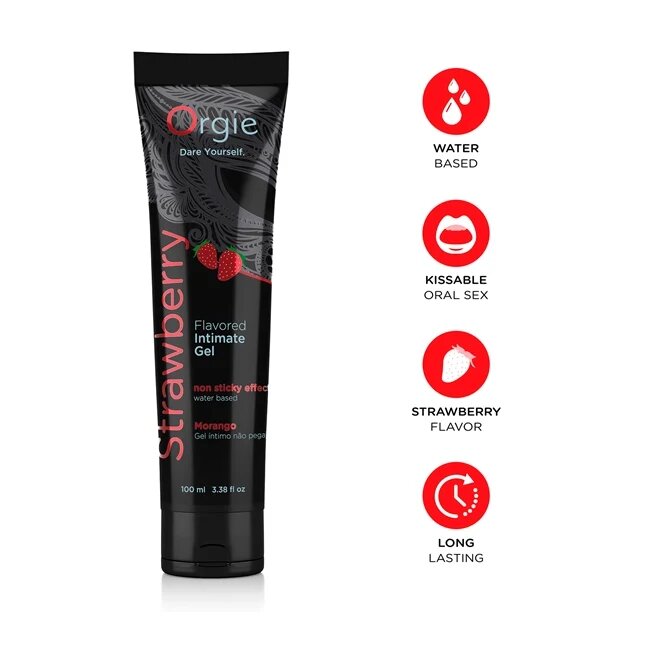 Orgie Lubrifiant Strawberry pe baza de apa 100 ml