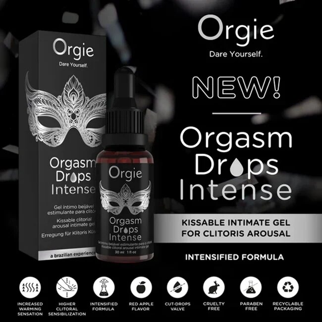 Orgie Picaturi gel intim Orgasm Drops Intense stimulare clitoris si excitare 30 ml