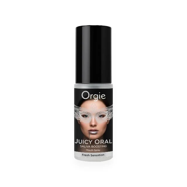 Orgie Spray pentru sex oral Juicy Oral stimulează producția de salivă aromă de mentă 15 ml