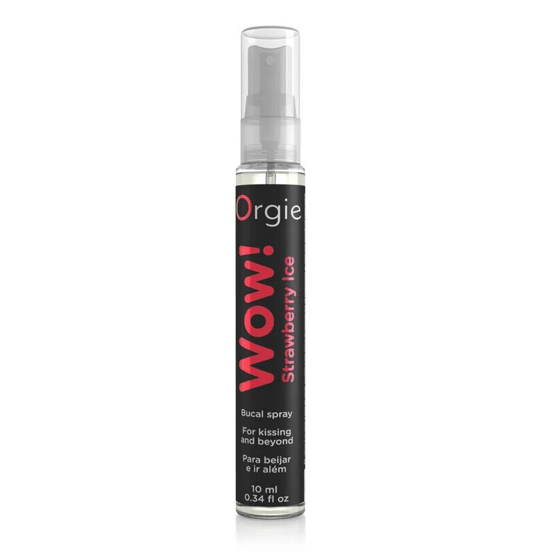 Orgie Spray pentru sex oral profund WOW Strawberry Ice capsuni 10 ml