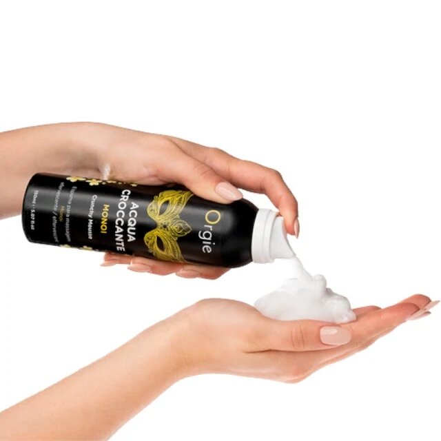 Orgie Spuma - Acqua Croccante MONOI pentru masaj erotic cu aroma de ulei monoï 150 ml