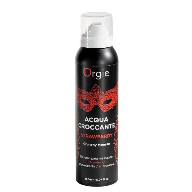 Orgie Spuma - Acqua Croccante pentru masaj erotic cu aroma de capsuni 150 ml