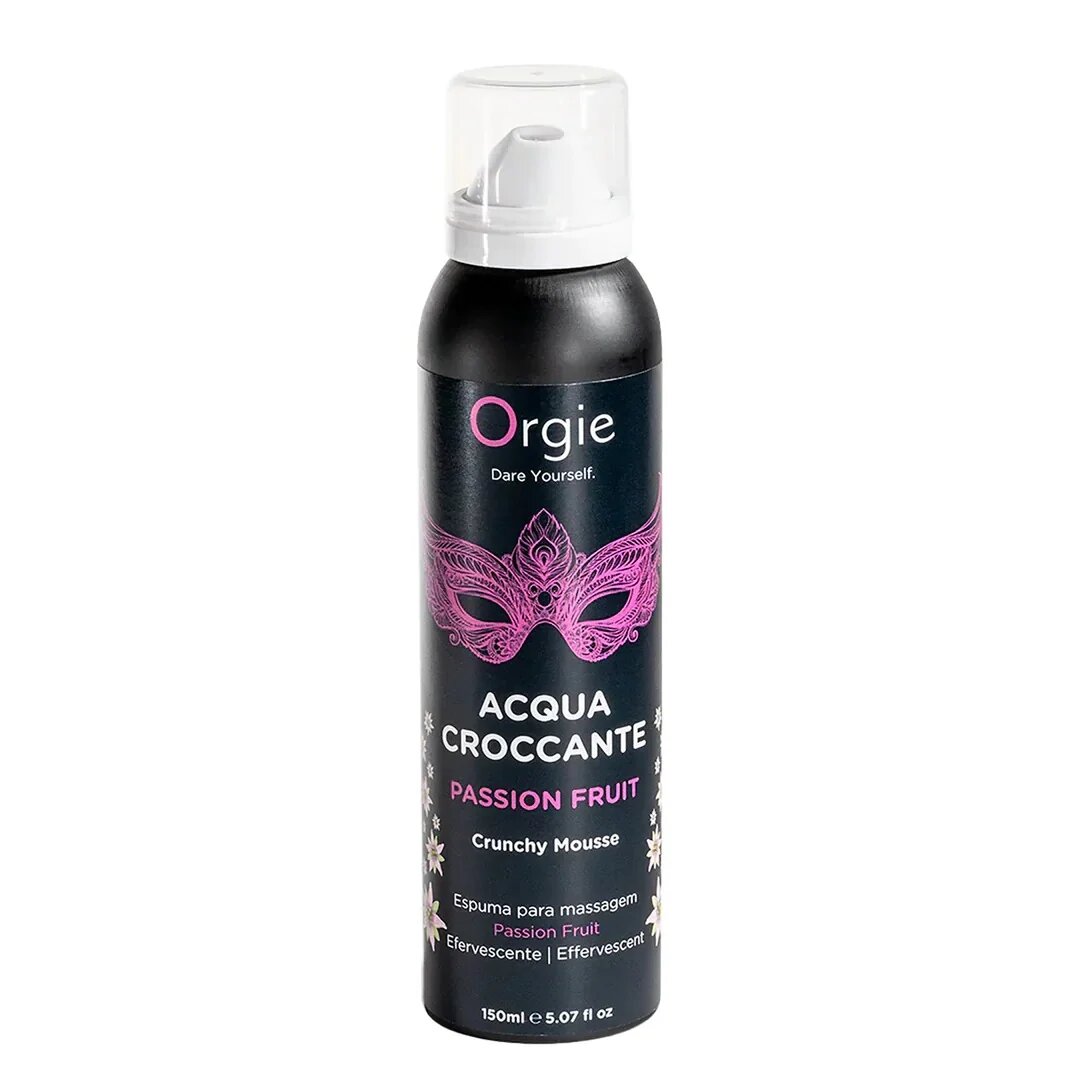 Orgie Spuma - Acqua Croccante pentru masaj erotic cu aroma de fructul pasiunii 150 ml