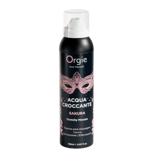 Orgie Spuma - Acqua Croccante SAKURA pentru masaj erotic cu aroma de flori de cires 150 ml
