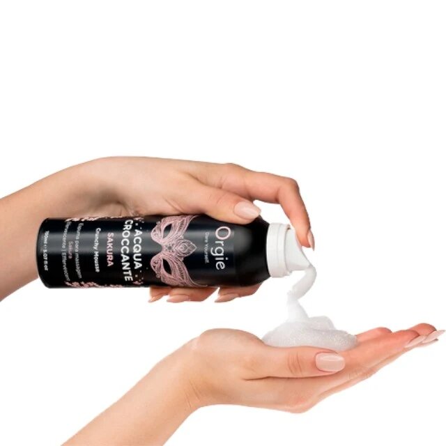 Orgie Spuma - Acqua Croccante SAKURA pentru masaj erotic cu aroma de flori de cires 150 ml