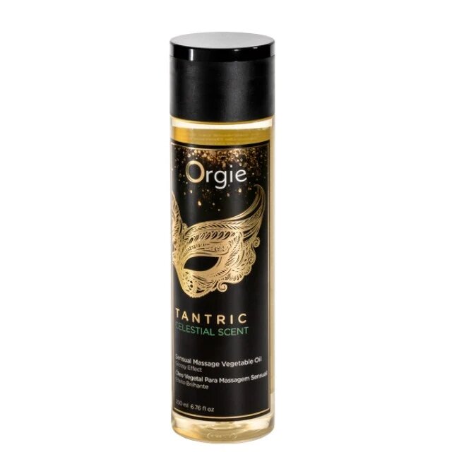 Orgie Ulei pentru masaj Tantric Celestial Scent formulă naturală cu ulei de argan aromă de kiwi și căpșuni 200 ml