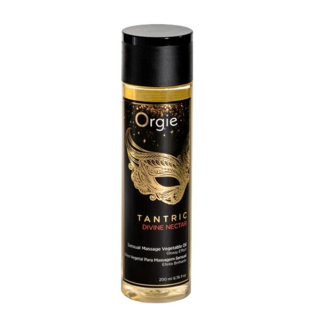 Orgie Ulei pentru masaj Tantric Divine Nectar formulă naturală cu ulei de argan aromă de vin alb și rodie 200 ml