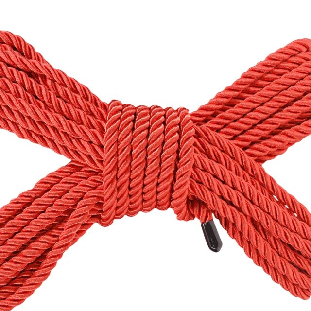 Ouch! Frânghie Bondage Rope pentru jocuri erotice BDSM lungime 10 metri culoare roșu