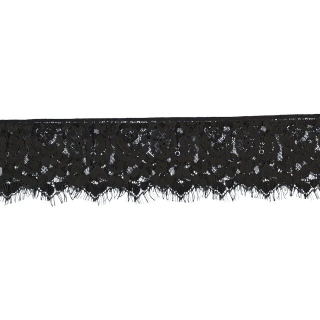 Ouch! Mască pentru ochi Mystere Lace Mask pentru jocuri erotice BDSM mărime universală culoare negru