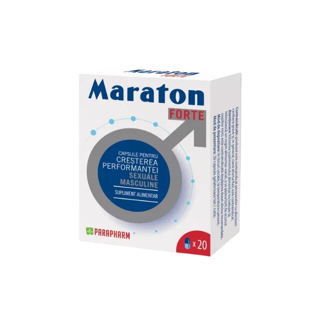  Pachet pentru bărbați: Capsule afrodisiace MARATON FORTE 20 buc + Supliment alimentar cu miere DIBLONG Power Honey 10g 1 plic
