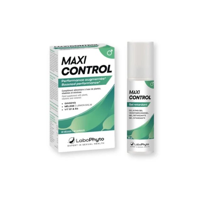  Pachet pentru bărbați: Capsule LaboPhyto Maxi Control 60 buc + Gel LaboPhyto Maxi Control 60 ml