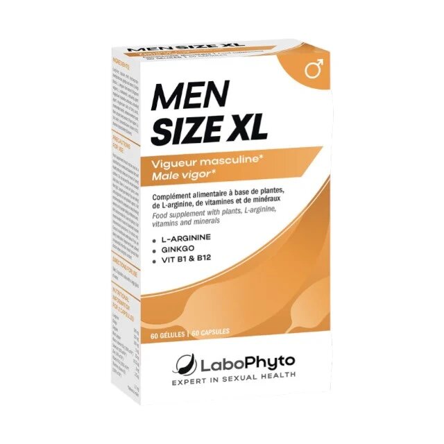  Pachet pentru bărbați: Capsule LaboPhyto MenSize XL 60 buc + Cremă LaboPhyto MenSize XL 60 ml