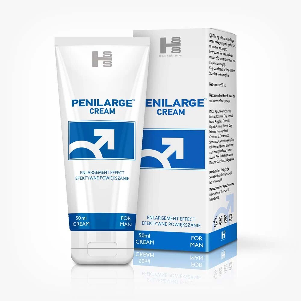  Pachet pentru bărbați: Capsule SHS Penilarge 60 buc + Cremă SHS Penilarge 50 ml