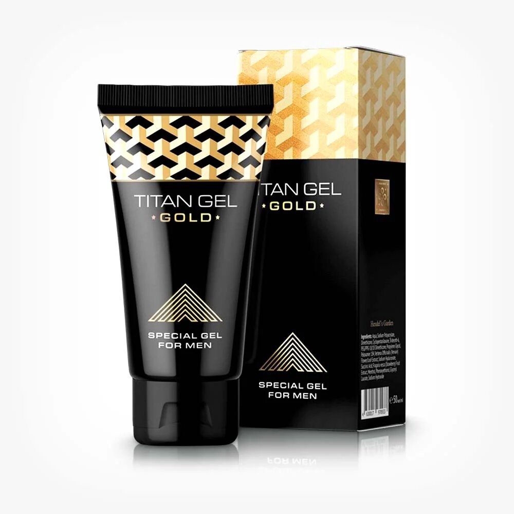 Pachet pentru bărbați: Gel Titan Gold 50 ml + Capsule Titan Big Plus Platinum 60 buc