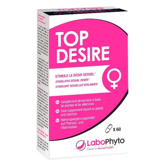  Pachet pentru femei: Capsule LaboPhyto Top Desire 60 buc + Gel LaboPhyto Top Desire 60 ml