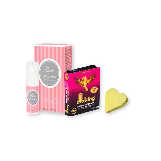  Pachet pentru femei: Gel stimulare clitoris Liona by Moma 1 buc + Supliment alimentar femei DIBLONG Energy Chocolate 1 buc