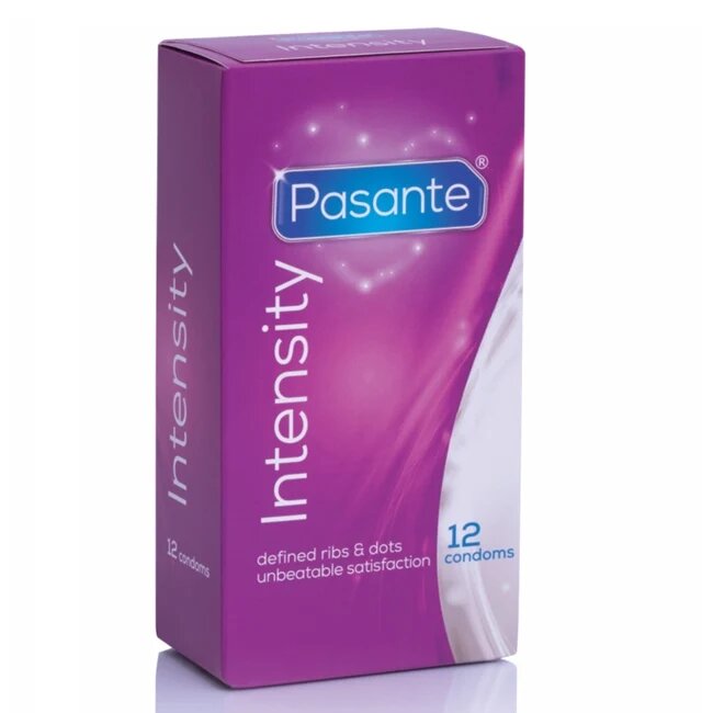 PASANTE Prezervative cu puncte si striatii Intensity cutie x 12 buc