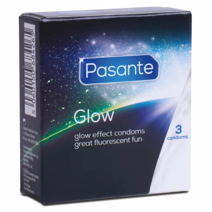 PASANTE Prezervative - Glow in the Dark fosforescente 1 cutie x 3 buc