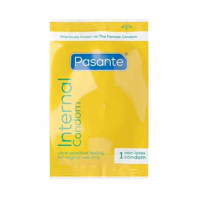 PASANTE Prezervative pentru femei Internal Condom fără latex lubrifiate și transparente 3 bucăți