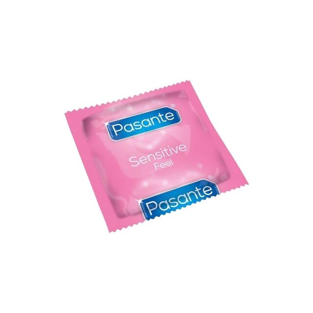 PASANTE Prezervative Sensitive Feel din latex ultra-subțiri și rezistente diametru 52 mm 144 bucăți
