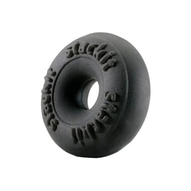 Perfect Fit Inel pentru penis StackIt flexibil material ultra moale TPR SilaSkin diametru 1 cm culoare negru