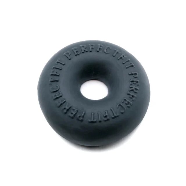 Perfect Fit Inel pentru penis StackIt flexibil material ultra moale TPR SilaSkin diametru 1 cm culoare negru