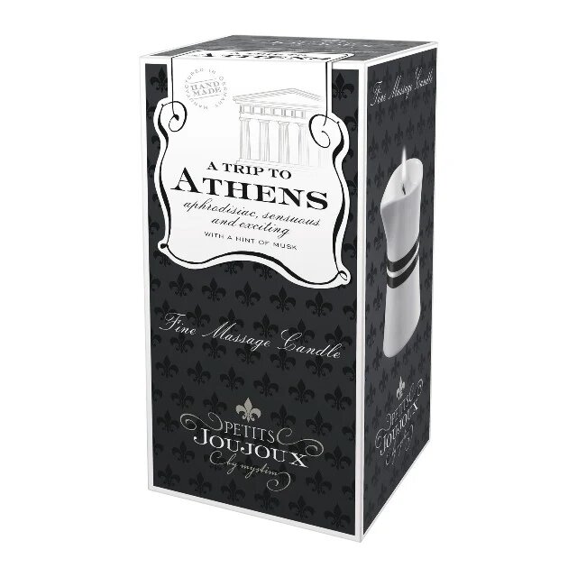 PETITS JOUJOUX Lumanare pentru masaj - Athens cu aroma de mosc si patchouli 120 gr