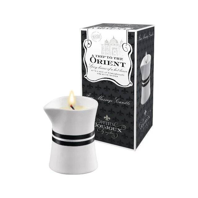 PETITS JOUJOUX Lumanare pentru masaj - Orient cu aroma de rodie si piper alb 120 gr
