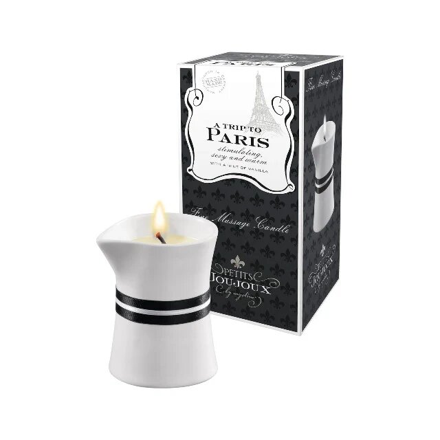 PETITS JOUJOUX Lumanare pentru masaj - Paris cu aroma de vanilie 120 gr