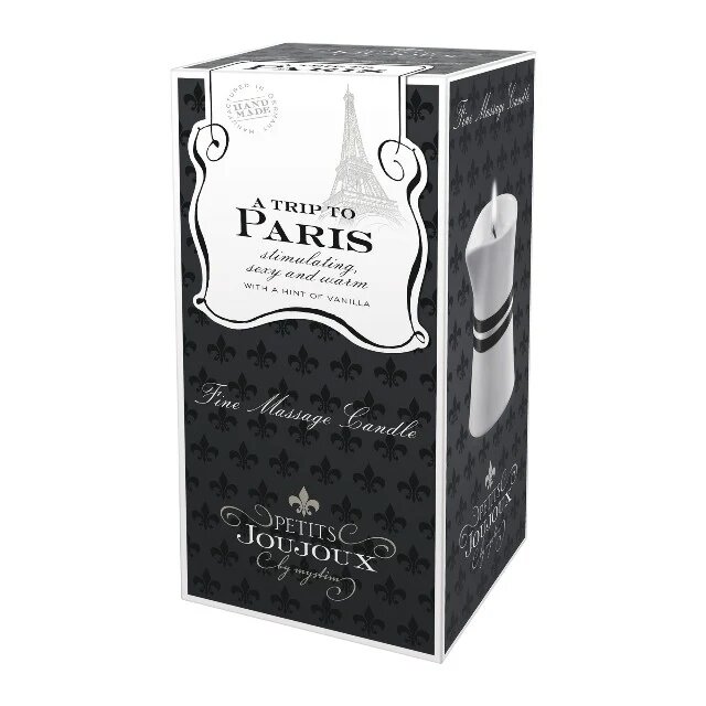 PETITS JOUJOUX Lumanare pentru masaj - Paris cu aroma de vanilie 120 gr