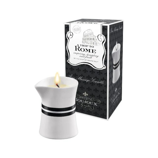 PETITS JOUJOUX Lumanare pentru masaj - Rome cu aroma de grefa 120 gr