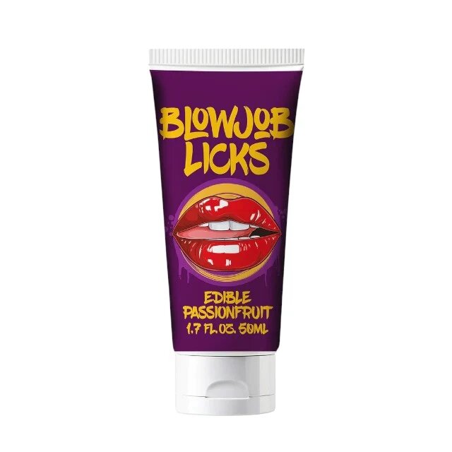 Pharmquests Gel comestibil Blowjob Licks Passionfruit pentru sex oral aromă de fructul pasiunii 50 ml