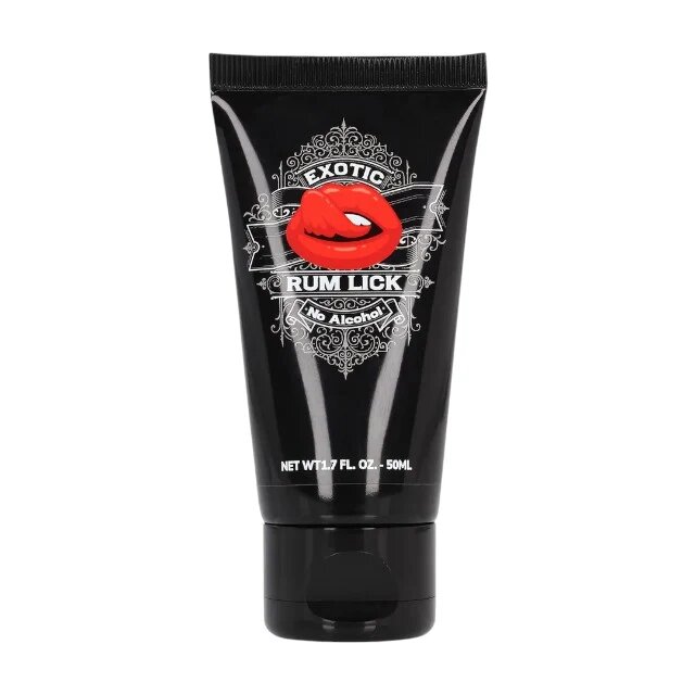 Pharmquests Gel intim cu aromă Exotic Rum Lick pentru masaj și sex oral cu aromă de rom fără alcool 50 ml