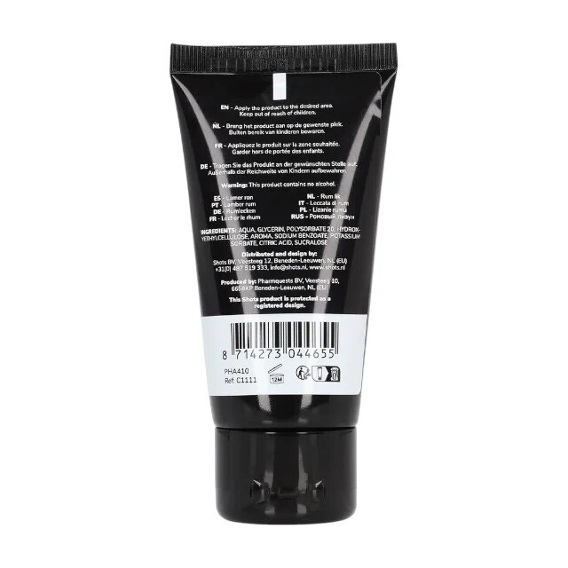 Pharmquests Gel intim cu aromă Exotic Rum Lick pentru masaj și sex oral cu aromă de rom fără alcool 50 ml