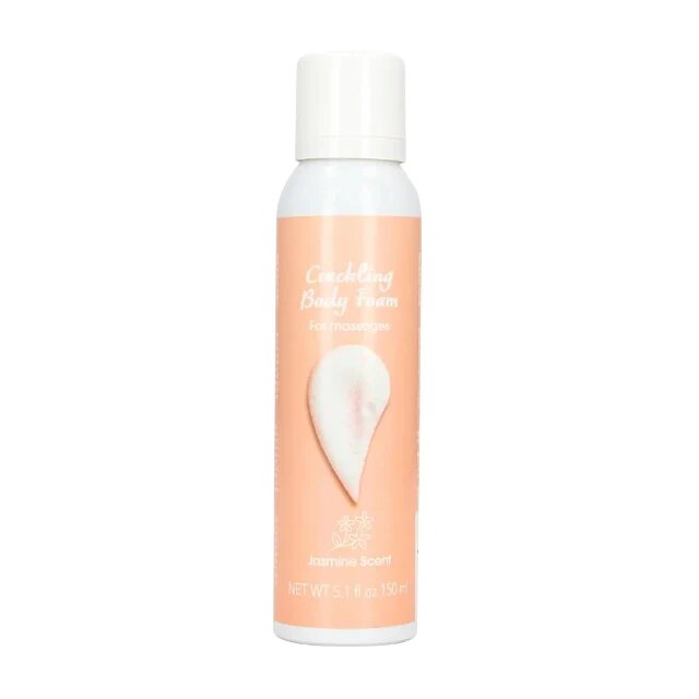 Pharmquests Spumă pentru masaj Crackling Body Foam efect efervescent aromă de iasomie cu ulei de ricin 150 ml