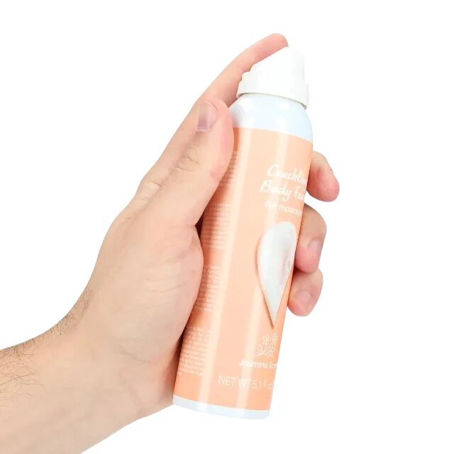 Pharmquests Spumă pentru masaj Crackling Body Foam efect efervescent aromă de iasomie cu ulei de ricin 150 ml
