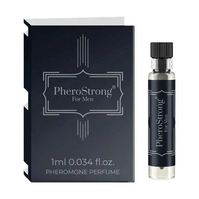 PheroStrong Mostră parfum cu feromoni For Men pentru bărbați note de grepfrut iasomie și patchouli 1 ml