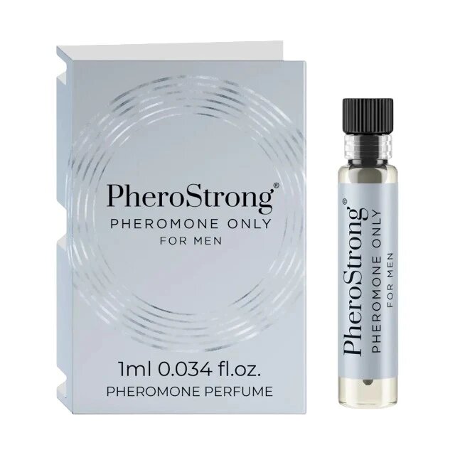 PheroStrong Mostră parfum cu feromoni Only For Men pentru bărbați note de mandarină cedru și mosc alb 1 ml