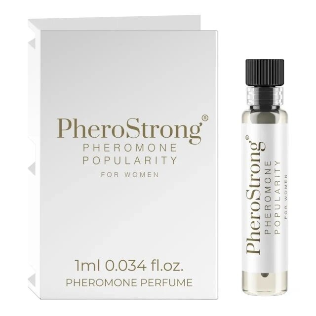 PheroStrong Mostră parfum cu feromoni Popularity For Women pentru femei note de bujor iasomie și mosc 1 ml