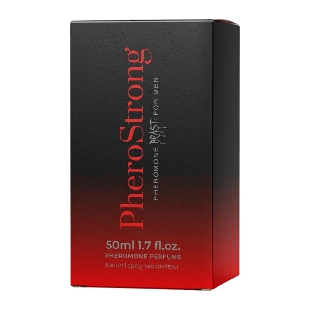 PheroStrong Parfum cu feromoni Beast pentru bărbați cu note de piper picant mentă și lemn de santal 50 ml