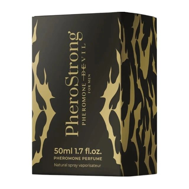 PheroStrong Parfum cu feromoni Devil pentru bărbați cu note de piper negru cacao și salvie 50 ml