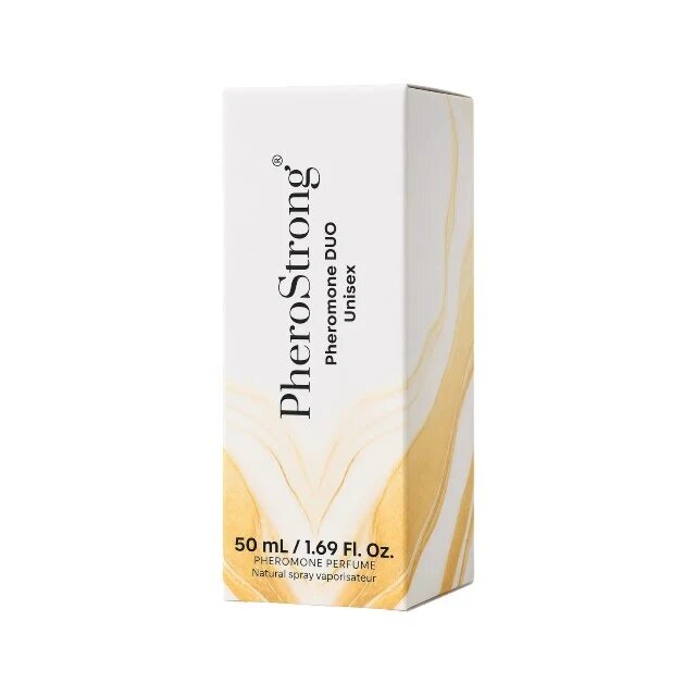PheroStrong Parfum cu feromoni Duo unisex cu note de bergamotă OUD floare de portocal și vanilie 50 ml