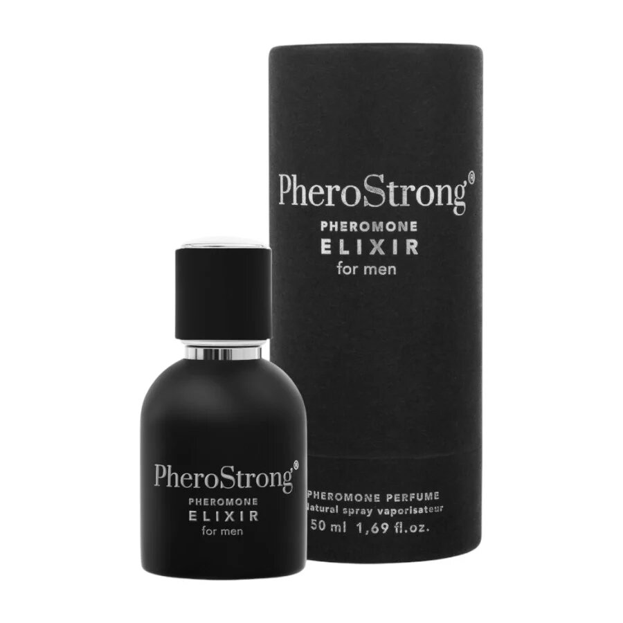PheroStrong Parfum cu feromoni Elixir pentru bărbați cu note de lemn de santal ylang-ylang și trandafir bulgar negru 50 ml