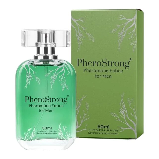PheroStrong Parfum cu feromoni Entice pentru bărbați cu note de bergamotă floare de portocal și patchouli 50 ml